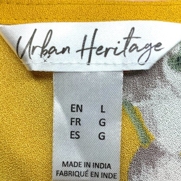 Ruffled Short Sleeve Yellow Summer Dress - Picture 9 of 9